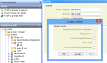 Finestra Gruppo utente con casella di controllo Può modificare gli appuntamenti